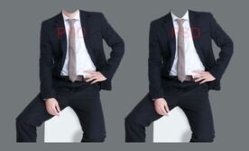 形象照西装衣服素材psd