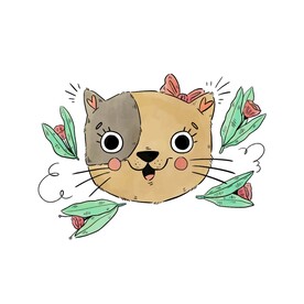 小动物卡片  