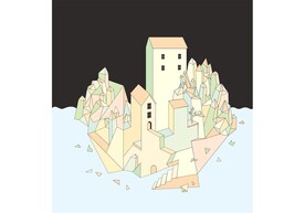 立体房屋插画图片