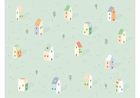房子无缝背景图片