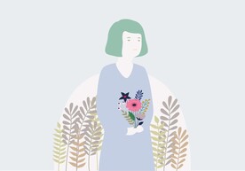 采花女图片