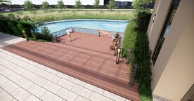 人工湖码头效果图