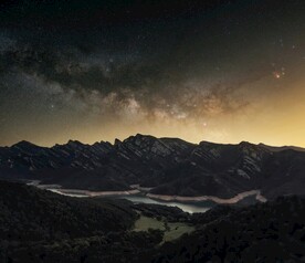 日落星空