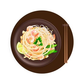 海鲜拌面