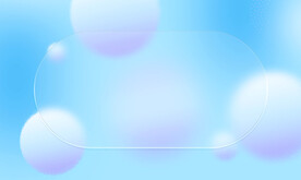 蓝色小清新渐变简约玻璃背景