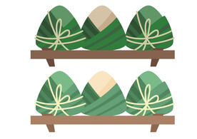 粽子矢量插画