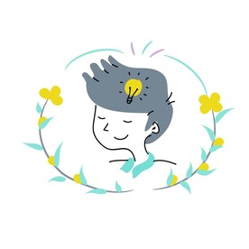 手绘人物头像  
