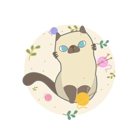 手绘猫