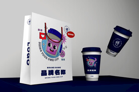 奶茶包装VI样机