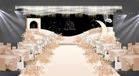 香槟色婚礼效果图