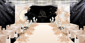 香槟色婚礼舞台