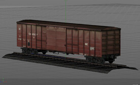  C4D模型 火车