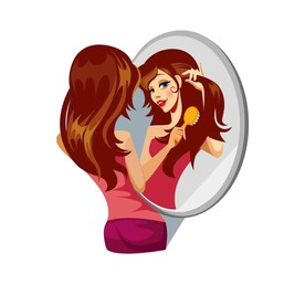 梳头发的女人