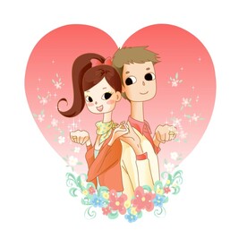  情侣插画