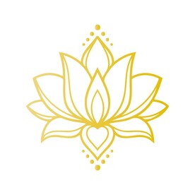 金色莲花图案