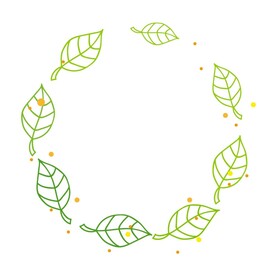 植物叶子边框  