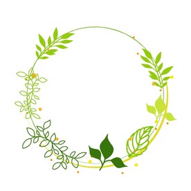 植物叶子边框  