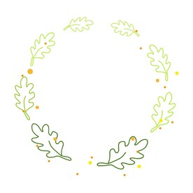 植物叶子边框  