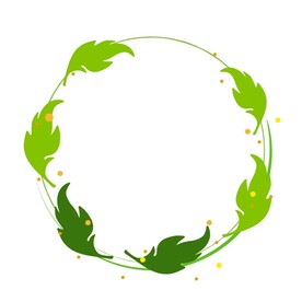 植物叶子边框  