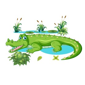 卡通鳄鱼