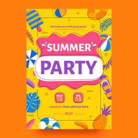 夏日派对海报 