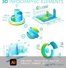 3D信息图表