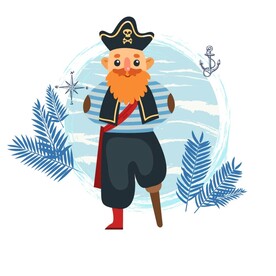海盗插画 
