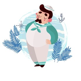 海盗插画 