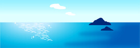 海边矢量背景 