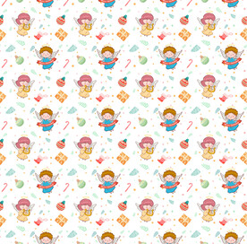 可爱天使卡通图案