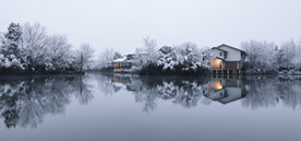 西湖雪景