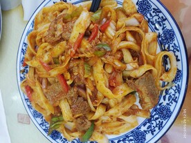 炒刀削面