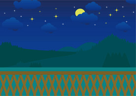夜晚景观风景