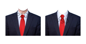 男西装红领带psd