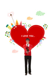 LOVE 爱心展板