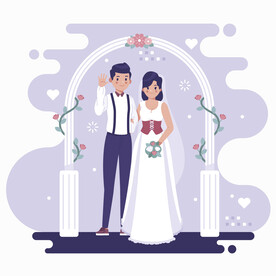 婚礼插画