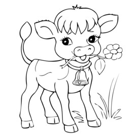 简笔画 牛 可爱