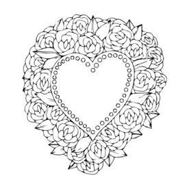 爱心 底纹 简笔画 