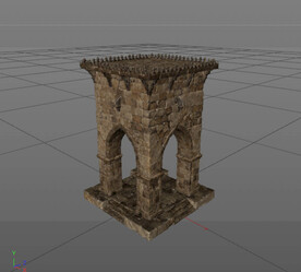 C4D模型古代异域风情建筑