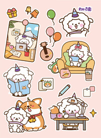 萌趣贴纸