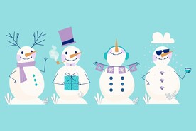 雪人插画