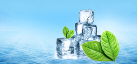 夏季冰块简约清新背景