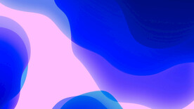 蓝色3d扭曲科技感玻璃抽象背景