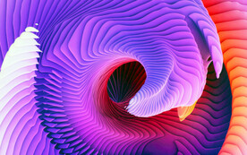 紫色抽象拉丝3D立体流体渐变