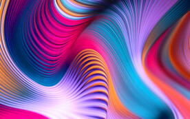 炫彩抽象拉丝3D立体流体渐变