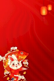 红色背景
