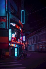 夜晚街头