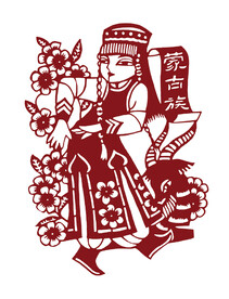 蒙古族剪纸