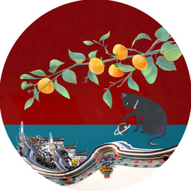国潮圆形图标