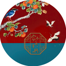 国潮圆形图标